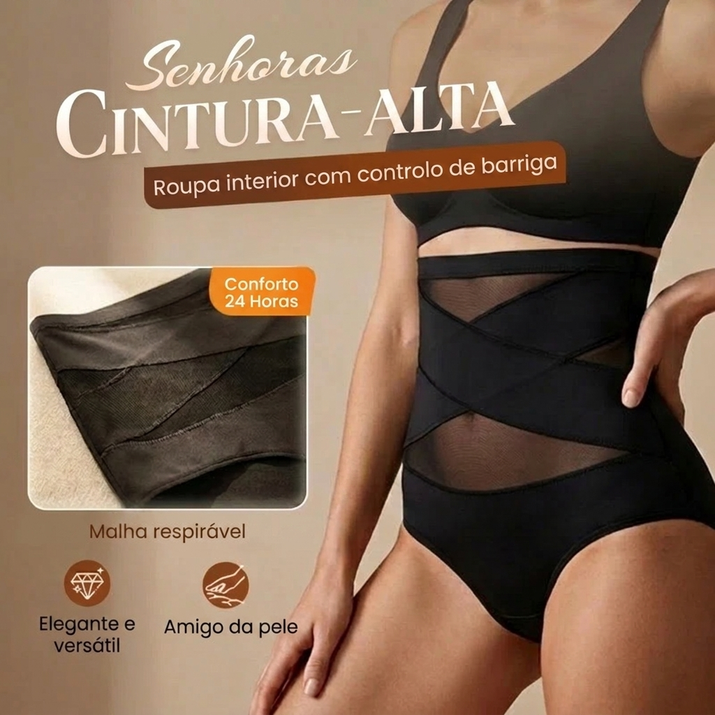 Cinta Modeladora Conforto Alto Diária